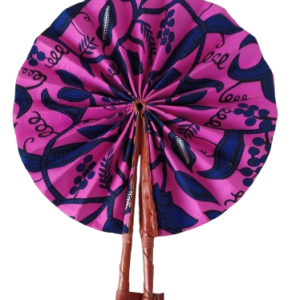 Éventail Rose Bleu