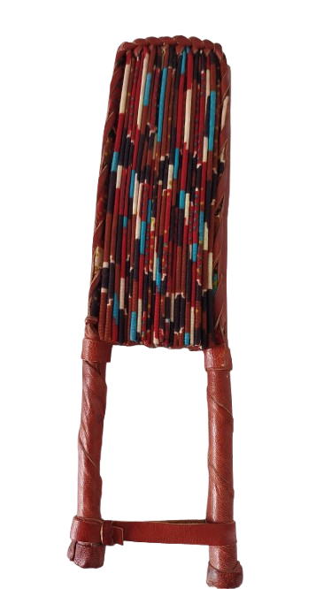 Éventail Marron Rouge Bleu – Image 4