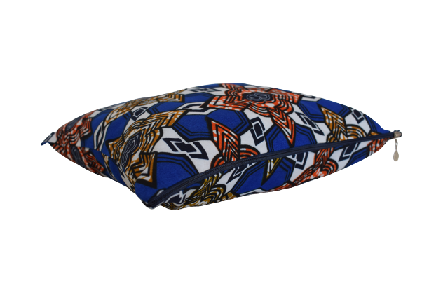 Housse de coussin Géométrique Bleu – Image 2