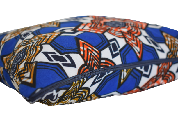 Housse de coussin Géométrique Bleu – Image 3