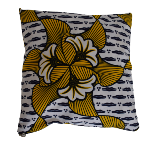 Housse de coussin Fleurs Jaune