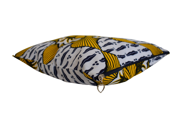 Housse de coussin Fleurs Jaune – Image 3