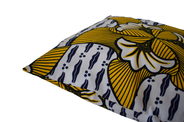 Housse de coussin Fleurs Jaune – Image 2