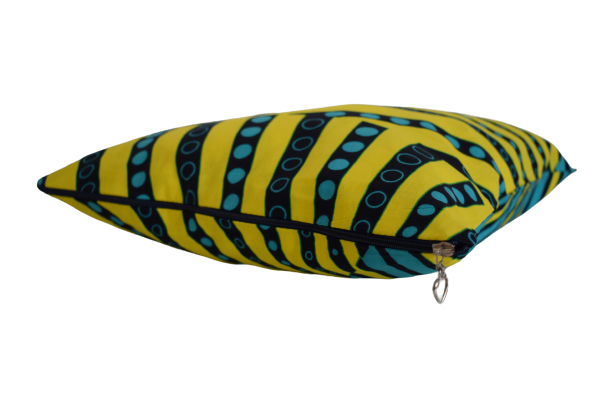 Housse de coussin Jaune Turquoise – Image 2